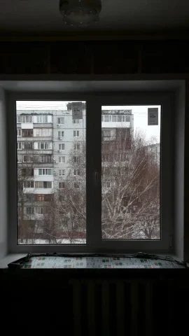 Двухстворчатое окно в панельном доме — Саратов
